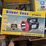 Ручний ліхтар переносний Silver Tools ST-6678, фонарь10W з батареей 6000 mah, ліхтар 10W Акумулятор 6000MAH, фото 10