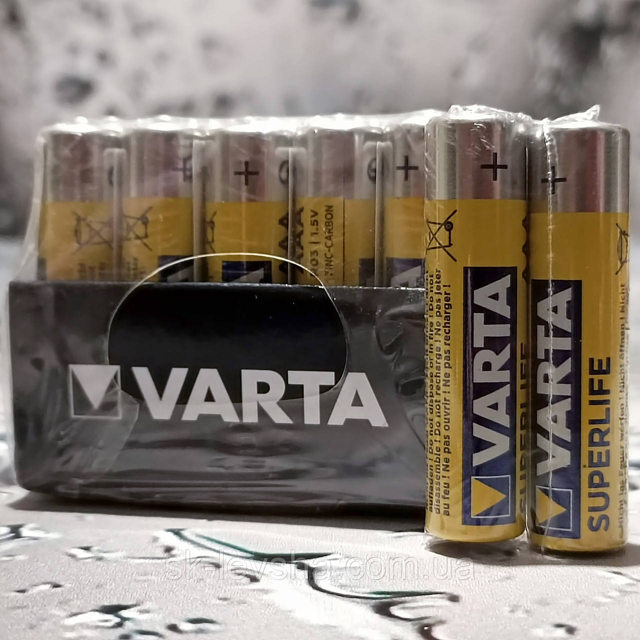 Батарейка AAA (R3) Varta Superlife 1.5 V 60 шт./уп.