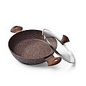 Сотейник "Magic Brown" 26х6.5см/2.85 л алюмінієвий з антипригарним покриттям EcoStone Fissman, фото 2