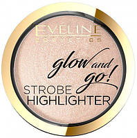 Хайлайтер запечений для обличчя Eveline Glow And Go 02 - Gentle Gold 8.5 г (5901761985108)