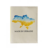 Обложка на паспорт Made in Ukraine. Белая (ZVR)