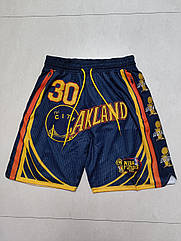 Чемпіонські сині шорти баскетбольні Ґольден Стейт Just Don Golden State Warriors NBA