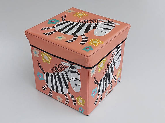 Коробка-органайзер KP30 Ш 30*Д 30*В 30  см. Колір оранжевий для зберігання одягу, взуття чи невеликих предметів, фото 2