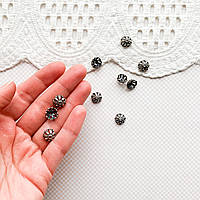 Срібло з о.Балі Обіймач бусин "Пелюстки" 9 мм