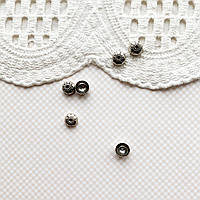 Срібло з о.Балі Обіймач бусин півколо "Квіткові мотиви" 8 мм