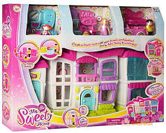 Дитячий розкладний двоповерховий будиночок із ляльками та меблями My Sweet home 16689