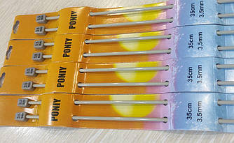 Спиці пряміі  тефлон  №3,5  35см  PONIY