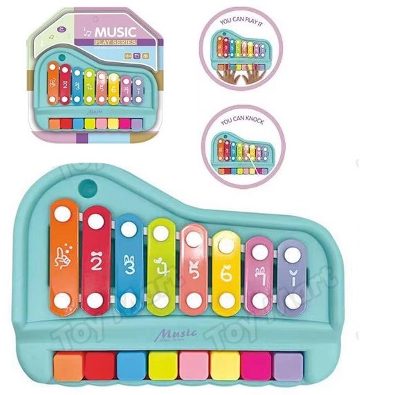 Музична іграшка 2 в 1 "Ксилофон-Паніно" арт. 682-8, фото 1