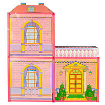 Дитячий двоповерховий будиночок для ляльок 6984 My Lovely Villa для дівчаток від 3 років, фото 4