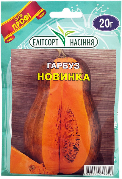 Насіння солодкого гарбуза Новинка 20 г позднесілий, фото 1