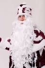 Борода 80 см + перука 27 см Св.Миколая/Санта Клауса/Д.Мороза/старця/чаклуна