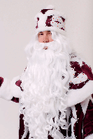 Борода 80 см + парик 27 см Св.Николая/Санта Клауса/Д.Мороза/старца/колдуна