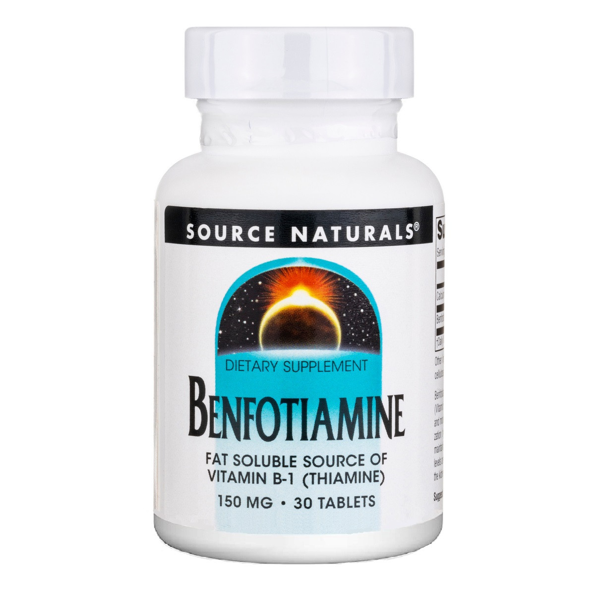 Бенфотіамін, 150 мг, Benfotiamine, Source Naturals, 30 таблеток