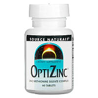 ОптіЦинк, 30 мг, OptiZinc, Source Naturals, 60 таблеток