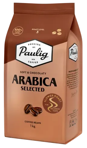 Оригінал! Кава в зернах Paulig Arabica Selected 1кг, Фінляндія