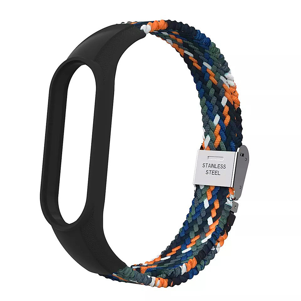 Ремінець Braided Nylon Strap для Xiaomi Mi Band 3 / 4 / 5 / 6 / 7 Cowboy