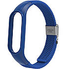 Ремінець Braided Nylon Strap для Xiaomi Mi Band 3 / 4 / 5 / 6 / 7 Ice Blue, фото 3