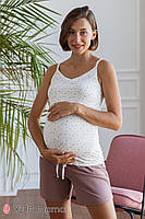 Пижама для беременных и кормящих мам (можно носить и после беременности) S Юла Мама Бежевый