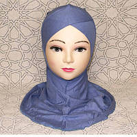 Подхиджабник наискосок (с нахлёстом) Buyuk Hijab Capraz Bone Ecardin Морская Волна