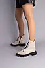 Жіночі демісезонні черевики ShoesBand Бежеві натуральні шкіряні на широку стопу 37 (23,5-24 см), фото 6