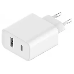 Адаптер живлення для телефона Xiaomi MI BHR4996GL White (33 W Wall Charger Type-A + Type-C EU)