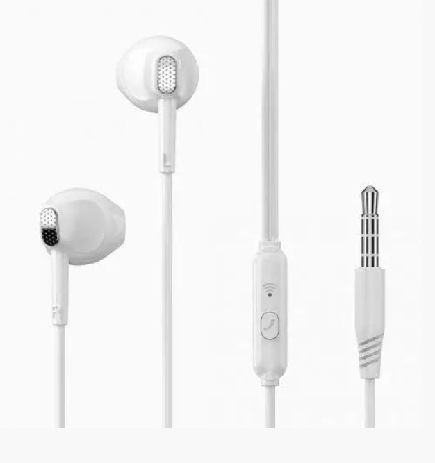 Навушники XO EP52 metal in-ear 3.5mm earphone White