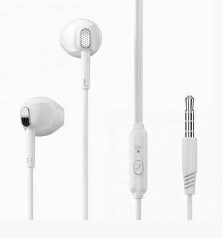 Навушники XO EP52 metal in-ear 3.5mm earphone White, фото 1