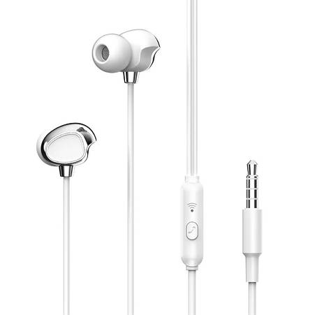 Навушники XO EP53 in-ear 3.5mm earphone White, фото 1
