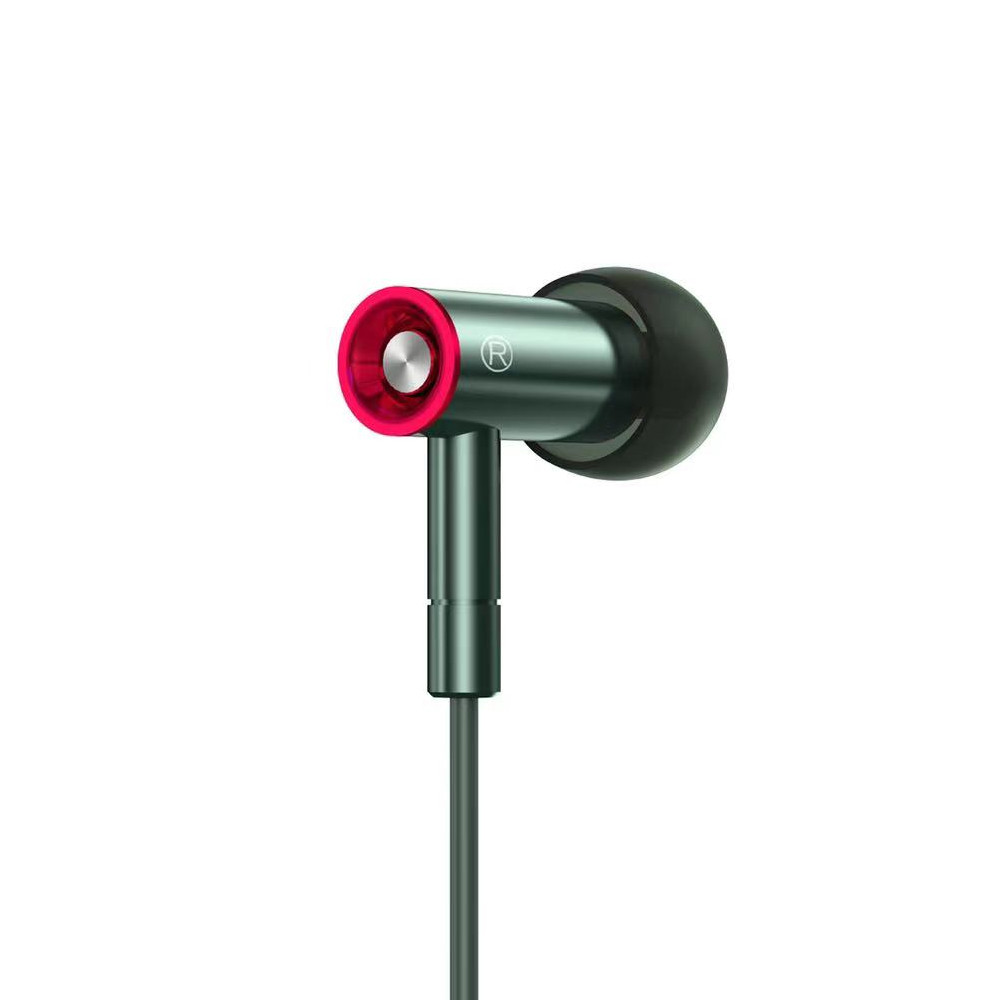 Навушники XO EP49 metal in-ear 3.5mm earphone Dark Green