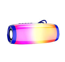Портативна Bluetooth-колонка XO F27 Wireless speaker RGB + LED + FM + Bluetooth Blue, фото 3