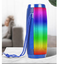 Портативна Bluetooth-колонка XO F27 Wireless speaker RGB + LED + FM + Bluetooth Blue, фото 4