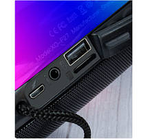 Портативна Bluetooth-колонка XO F27 Wireless speaker RGB + LED + FM + Bluetooth Blue, фото 5