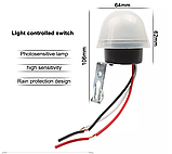 Фотоелемент Датчик вуличного освітлення автоматичний перемикач фотореле, фото 7