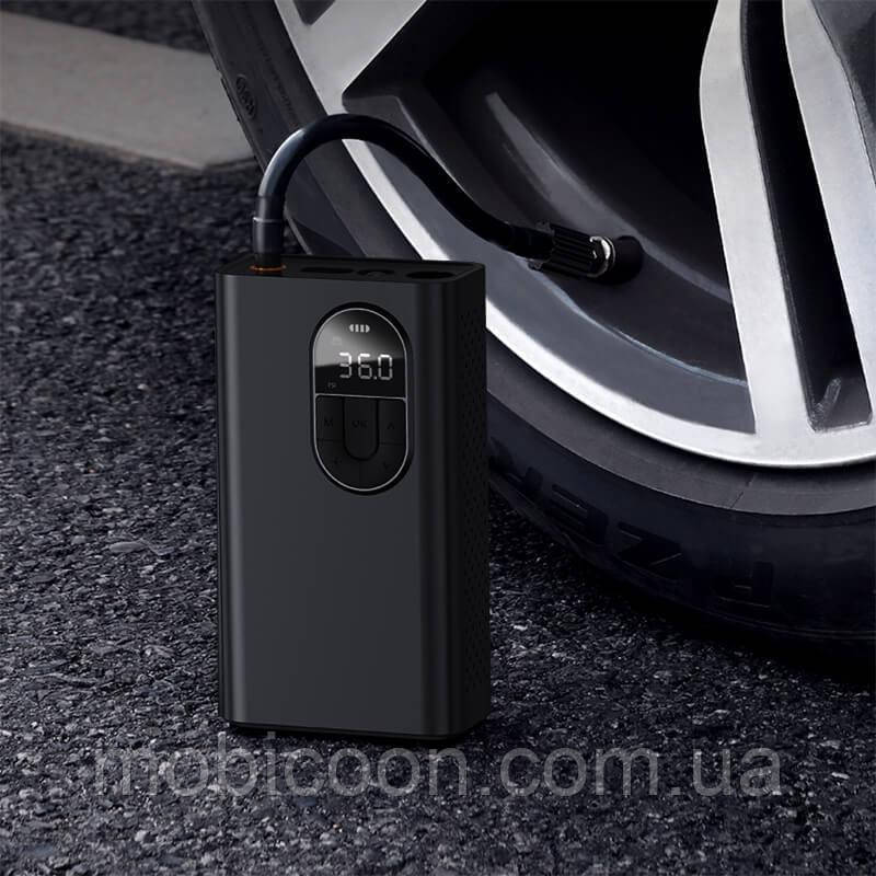 Портативний компресор для автомобіля насос Baseus Energy Source Inflator Pump Black mod 2 CRNL040001