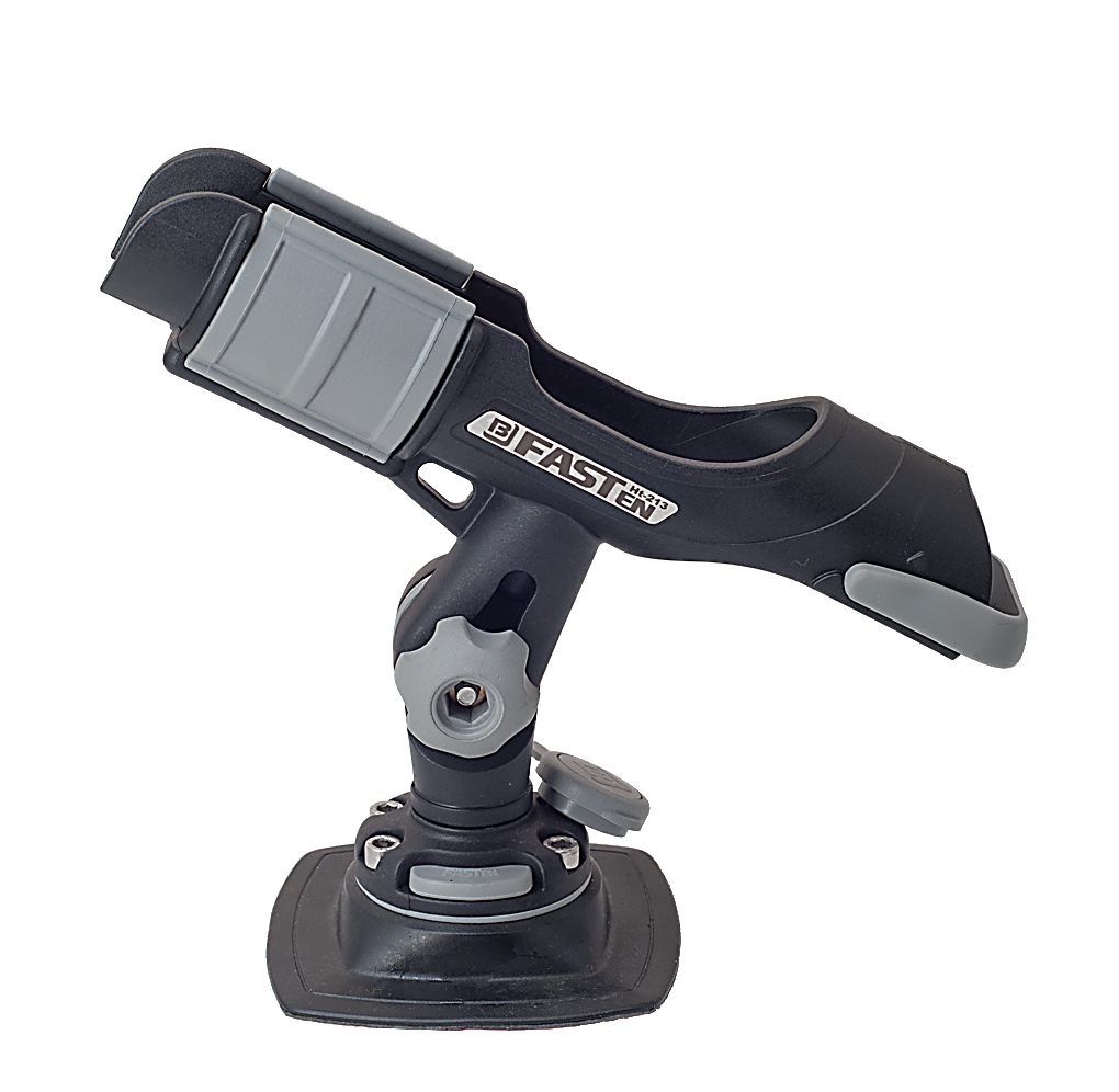 Тримач спінінга BORIKA FASTen HTp213 чорно-сірий з монтажною системою FMp224 для ПВХ (01.03.001.04.01), фото 1