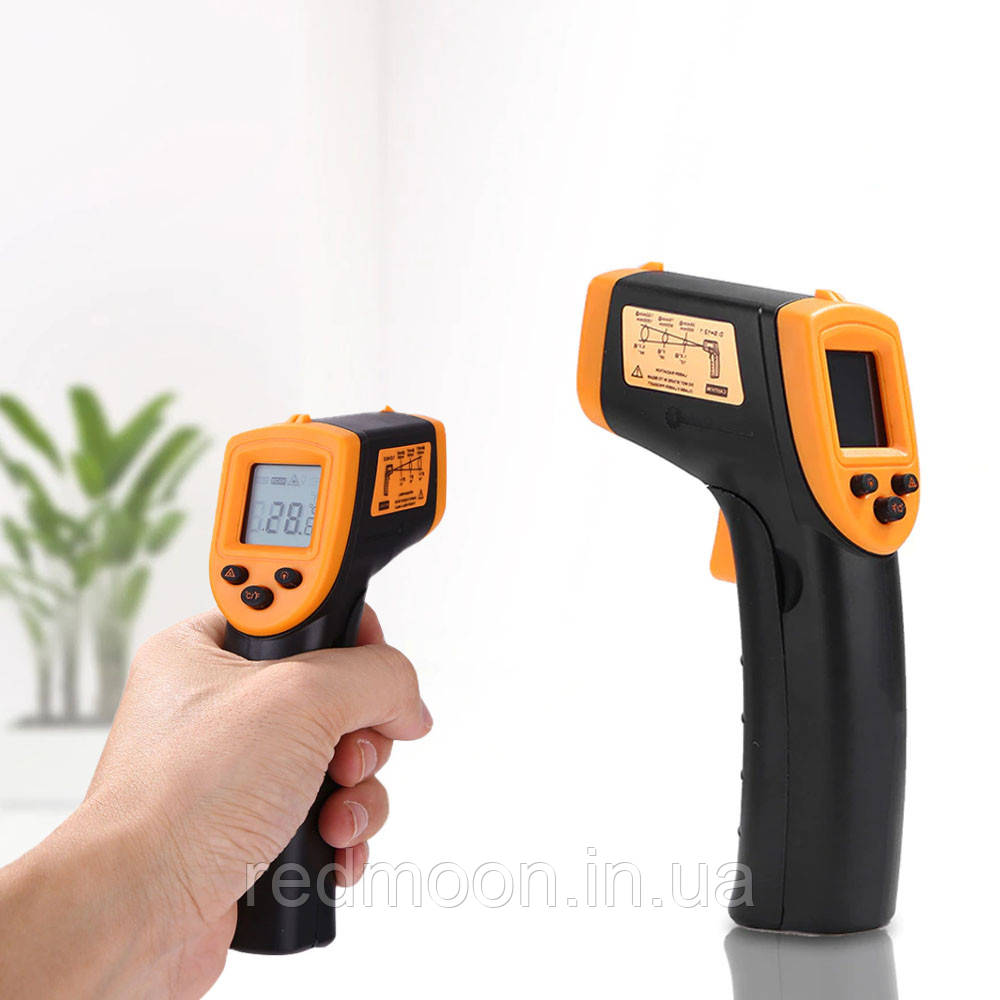 Промисловий градусник TEMPERATURE AR 360 безконтактний (-50 до 420 °С/°F) / Цифровий пірометр / Термометр