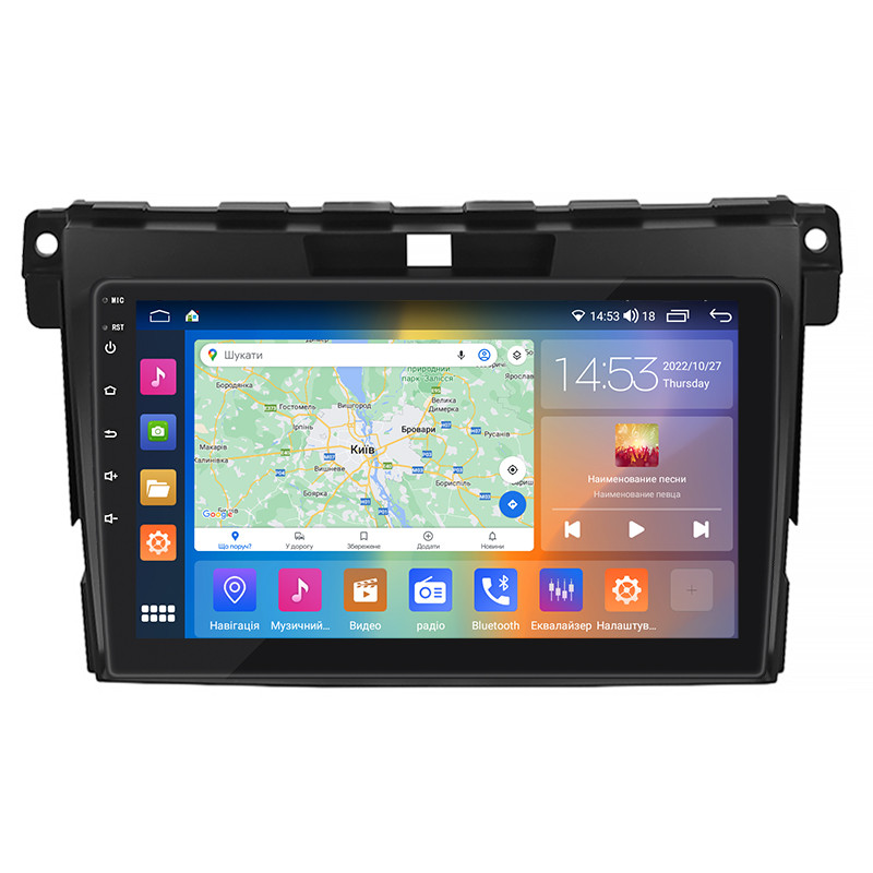 Штатна магнітола 9" Lesko для Mazda CX-7 I 2006-2009 2/32 Gb CarPlay 4G Wi-Fi GPS Prime IPS охолодження 1 шт.