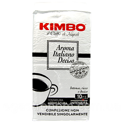Кава арома (мелена) Кімбо Kimbo aroma italiano deciso 250g 20шт/ящ (Код: 00-00001740)