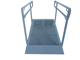 Пандус металевий з ПВЛ листа,для дитячих та інвалідних візків, м/п