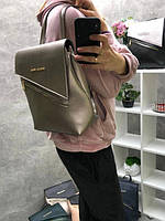 Бронза — рюкзак з кишенею на блискавці, можна носити сумкою через плече (2541)