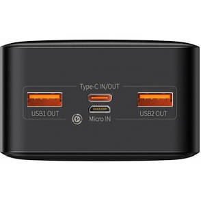 Павербанк Power Bank Baseus Bipow 30000mAh 20W Black, фото 4
