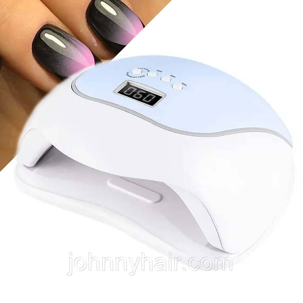 Професійна LED-лампа для полімерізації гелю SUN BQ-V5 MACAROON LED/UV Blue 120W, фото 1