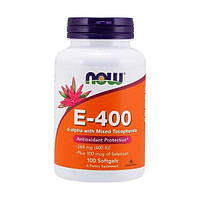Вітамін Е Now Foods E-400 MIXED + Selenium 100 caps