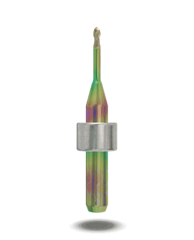 Фреза AlienTools для Titanium (титану) з титановим покриттям FLATCOAT™TTN 2.0x6x50мм (Imes Icore CORiTEC)