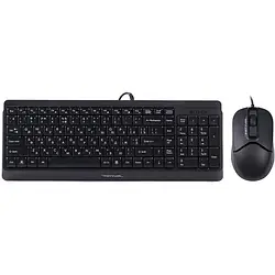 Комплект клавіатура та миша A4Tech Fstyler F1512 Black (4711421957939) USB