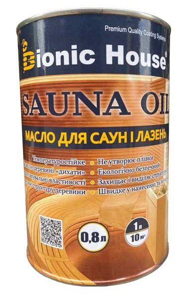Олія для обробки сауни та лазні "Bionic House" 0,8 л, фото 1