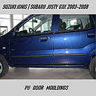 Молдинги на двері для Suzuki Ignis // Subaru Justy G3X 2003-2008