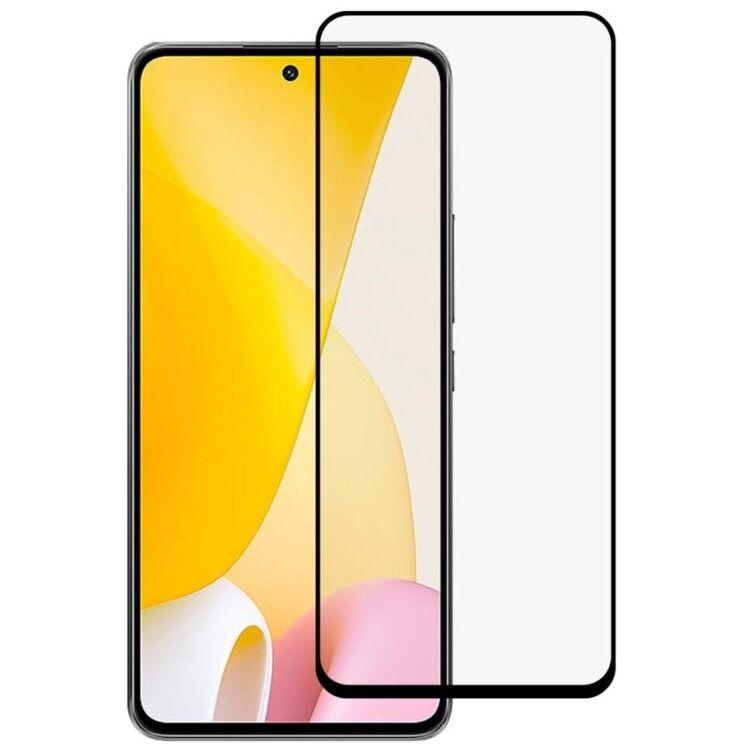 Защитное стекло SKLO Standart для Xiaomi 12 Lite Black/Черная рамка (тех.пакет), фото 1