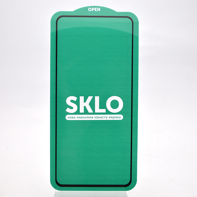 Защитное стекло SKLO Standart для Xiaomi 12 Lite Black/Черная рамка (тех.пакет), фото 2