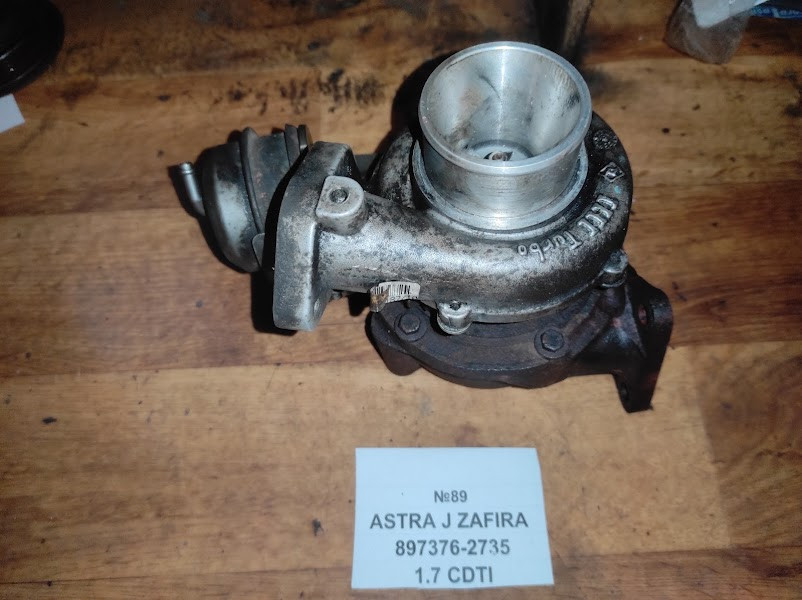 No89 Б/у Турбіна 1.7 CDTI 897376-2735 для Opel Astra J Zafira B 2009-2015